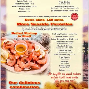 Menu front page