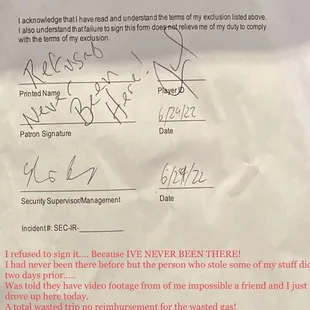 Signature Page with comments