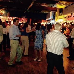 Rockin' to the music!