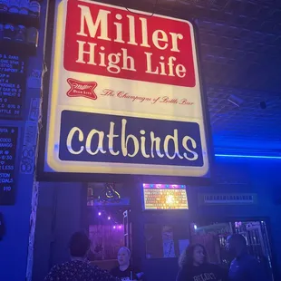 a miller high life sign