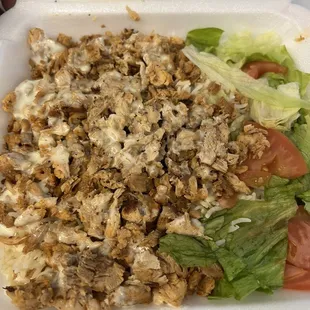 New York style chicken over rice