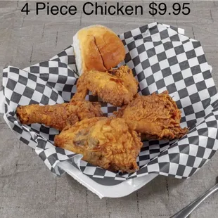 4 piece chicken $ 9 95