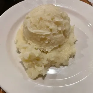 Perfectly lumpy mashed potatoes.