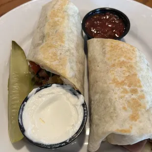 Fajita chicken wrap