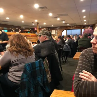 Dining room is definitely more than 50%! It's so good to see people out enjoying themselves again.