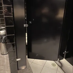 a bathroom stall with two stalls