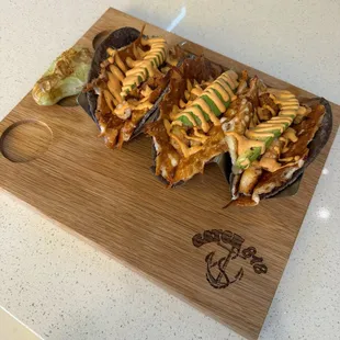 Shrimp Gobernador Tacos on Taco Tuesday 30% off