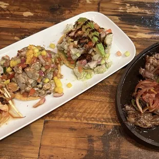 Ceviche Sampler &amp; Rib Eye Aguachile