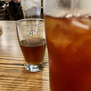 That&apos;s a teeny tiny glass of sweetener for my iced tea. :) Imagine honey, sugar and water. Very tasty.