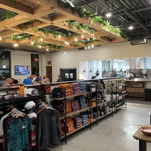 Merchandise and kitchen