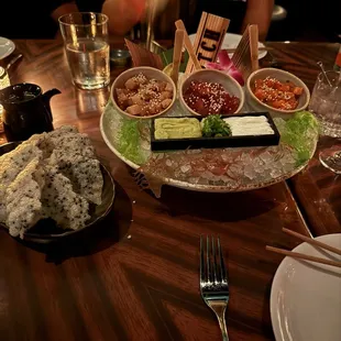 Tuna tartare trio