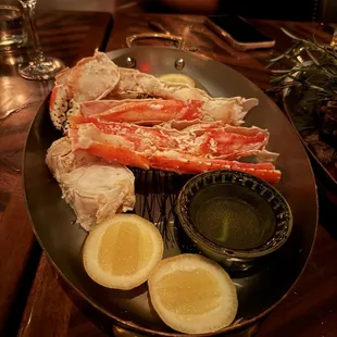 Steamed crab legs