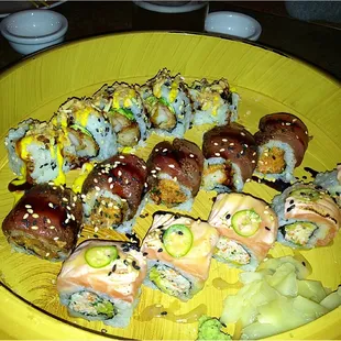 Catch Roll $16, MRC Roll $17, Spider Roll $13 (^_^)
