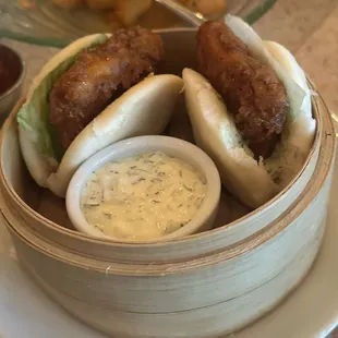 Crispy Chicken Boa Buns