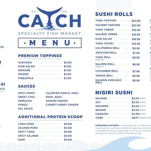 catch menu
