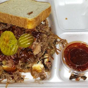 Fantastic chopped brisket sandwich!! Only $6 TODAY!! (7-7-2024)