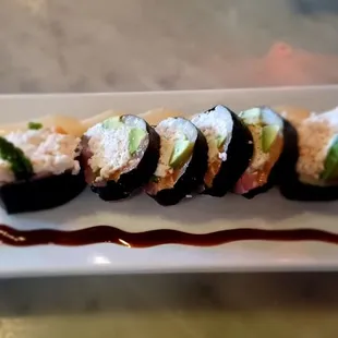 Chef's special roll, no rice (6 pieces)