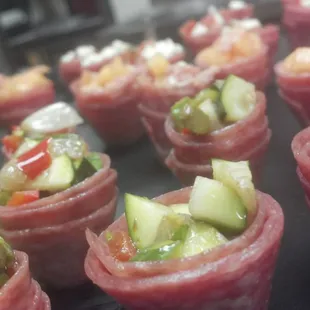 Another Antipasto Cone filled with balsamic grilled vegetables