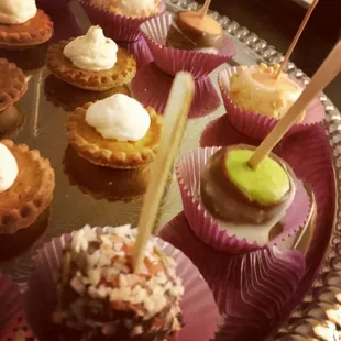 Honey I shrunk the desserts! Bite Sized Candied Apples and Mini Pies