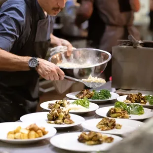 Executive Chef Plating Dinner