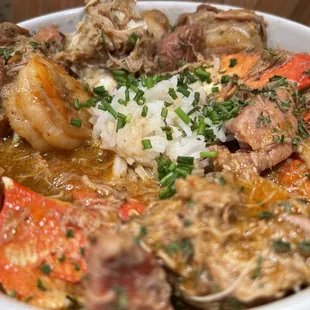 Seafood, Sausage &amp; Chicken Gumbo #cateredwithclass #gumbo