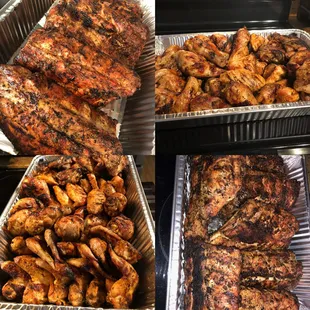 BBQ ribs and chicken