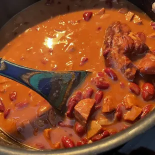 Red Beans w/Cajun Sausage &amp; Smoked Ham Hocks