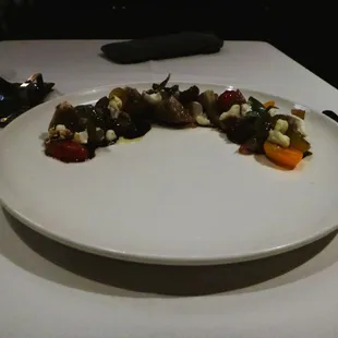 a plate of food on a table