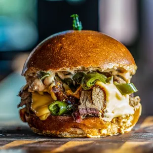 Jalapeño brisket burger