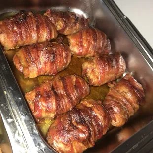 Bacon wrapped Duck breast