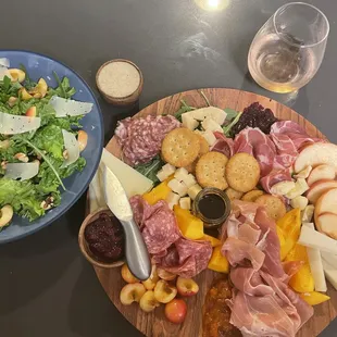 Charcuterie Platter and Salad