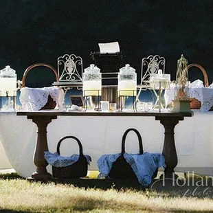 Pre-Ceremony Lemonade and Water Station