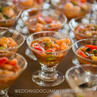 Ceviche served as appetizer