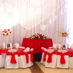 Maelena and Angel's Wedding Red and White