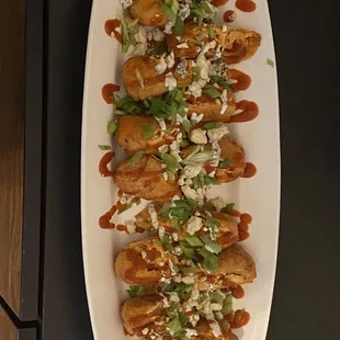 Buffalo chicken egg rolls