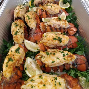Cajun lobster tails