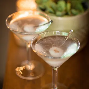 Everyone raved about our wedding bartender! He made Lychee Martinis, our signature Wedding drink!