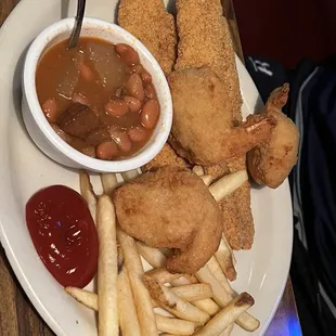 Catfish and stuffed shrimp