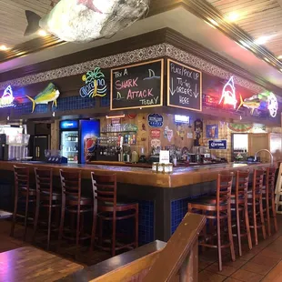 The bar ... To bad I'm workin ... Otherwise I'd have a drink or two, maybe three, or even possibly four :-)