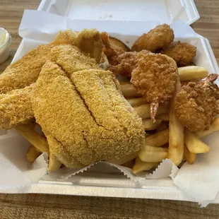 Catfish &amp; shrimp special, only $15.00!!