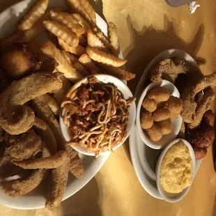chicken wings and fried chicken, food