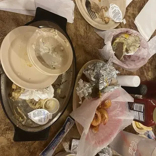 The dishes she refuses to pick up