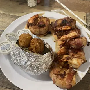 Sea hog with baked potato