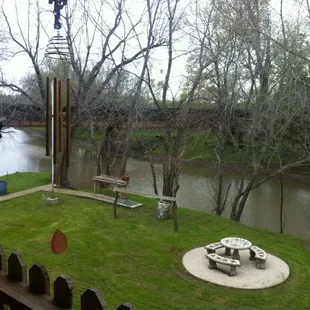 View out the back dining deck.