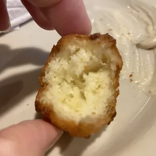 Inside of this amazing hush puppy
