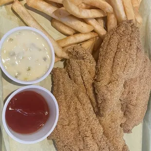 4 piece fried catfish