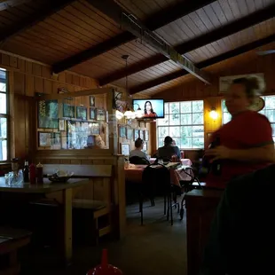 Inside this cozy restaurant