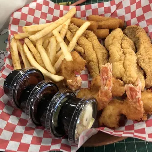 Catfish and Shrimp combo