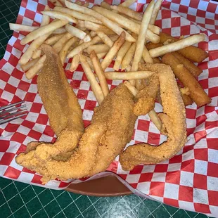 3 piece catfish $14.95  kind of high for a lunch special.