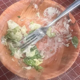 Every dinner comes with the salad bar